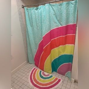 5-piece kids rainbow bathroom set